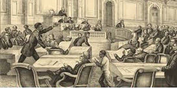 Illustration of congress after the civil war