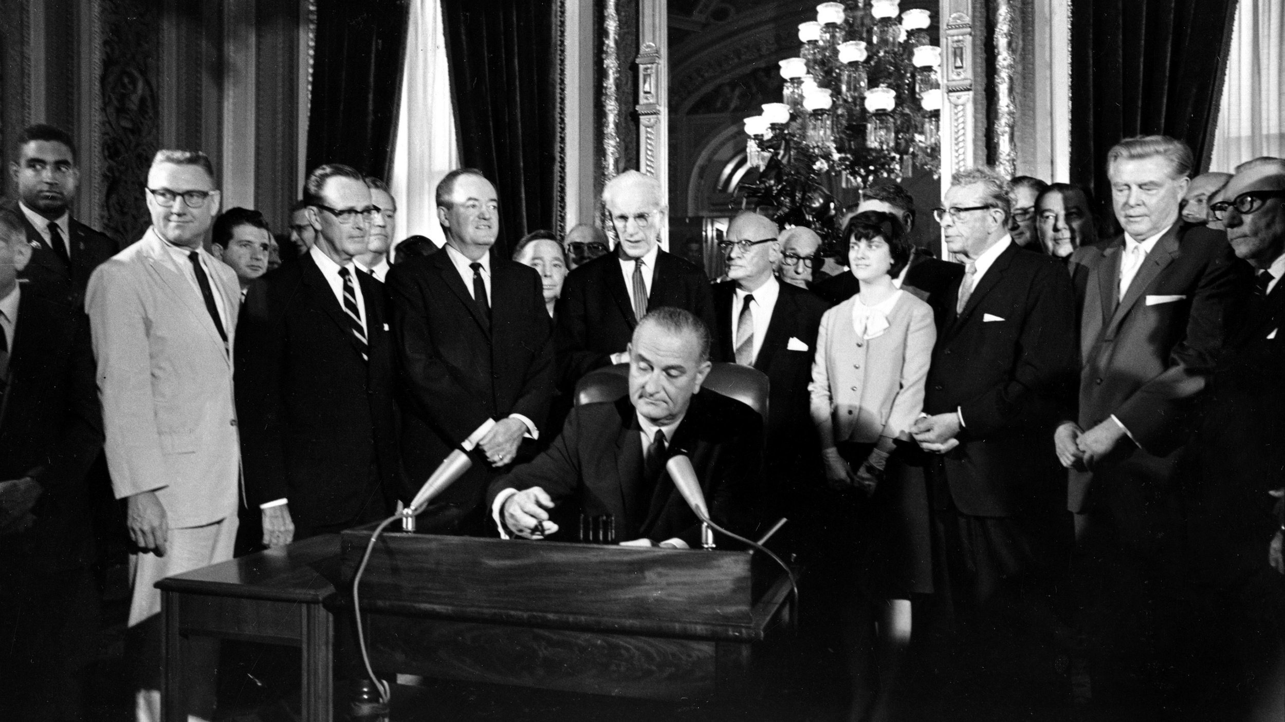 Voting Rights Act Signed into Law in Oval Office